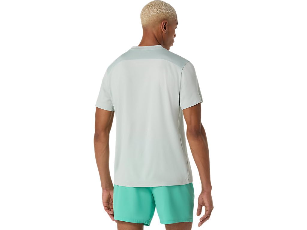 ASICS Men's Court SS TOP Tennis Apparel, M, Cold Moss