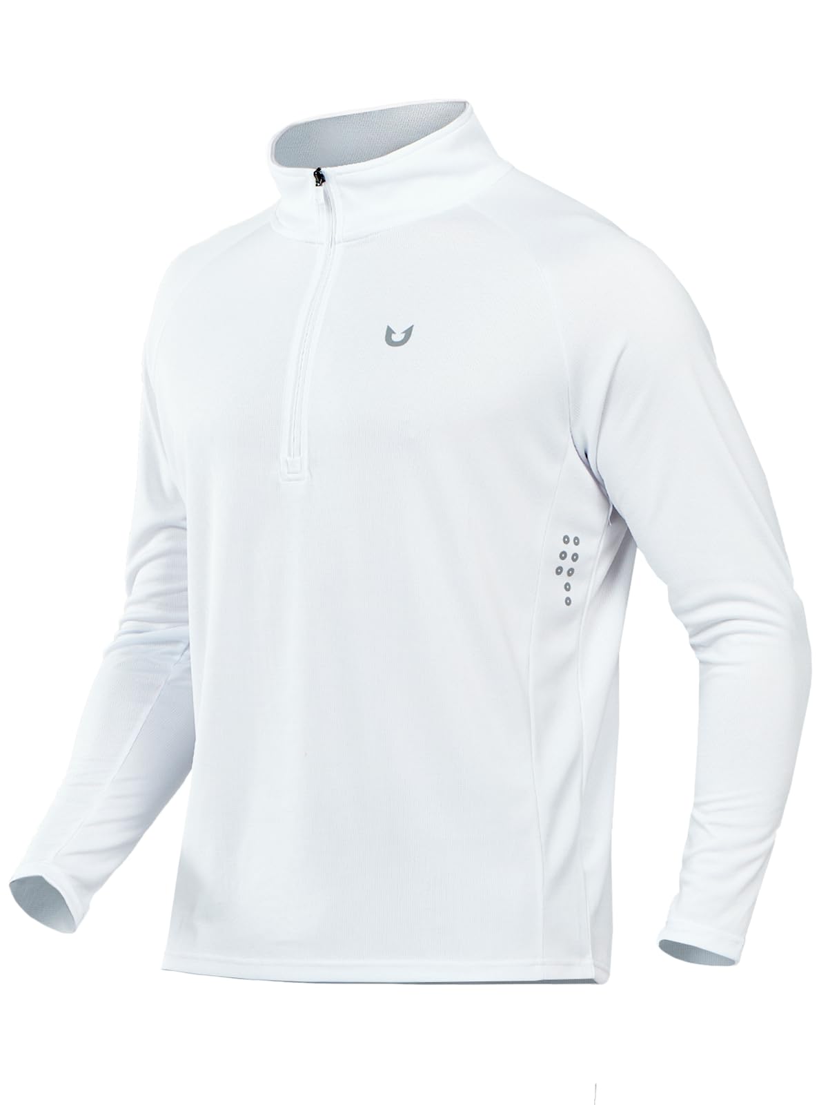 NORTHYARD Men's Quarter Zip Pullover Athletic Running Shirts Long Sleeve