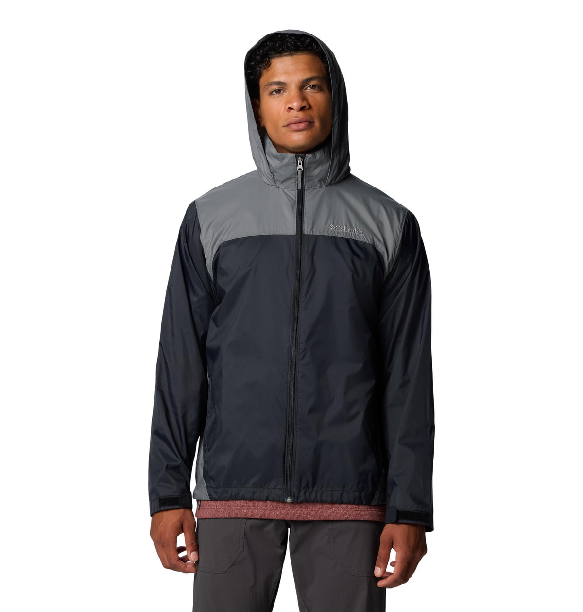 Columbia Men's Glennaker Lake II Rain Jacket, Black/City Grey, Medium