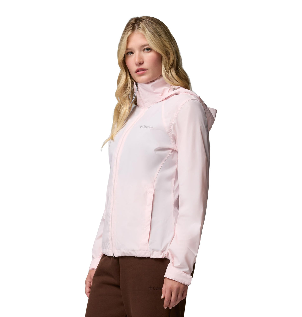 Columbia Women's Switchback IV Rain Jacket, Powder Pink, Medium