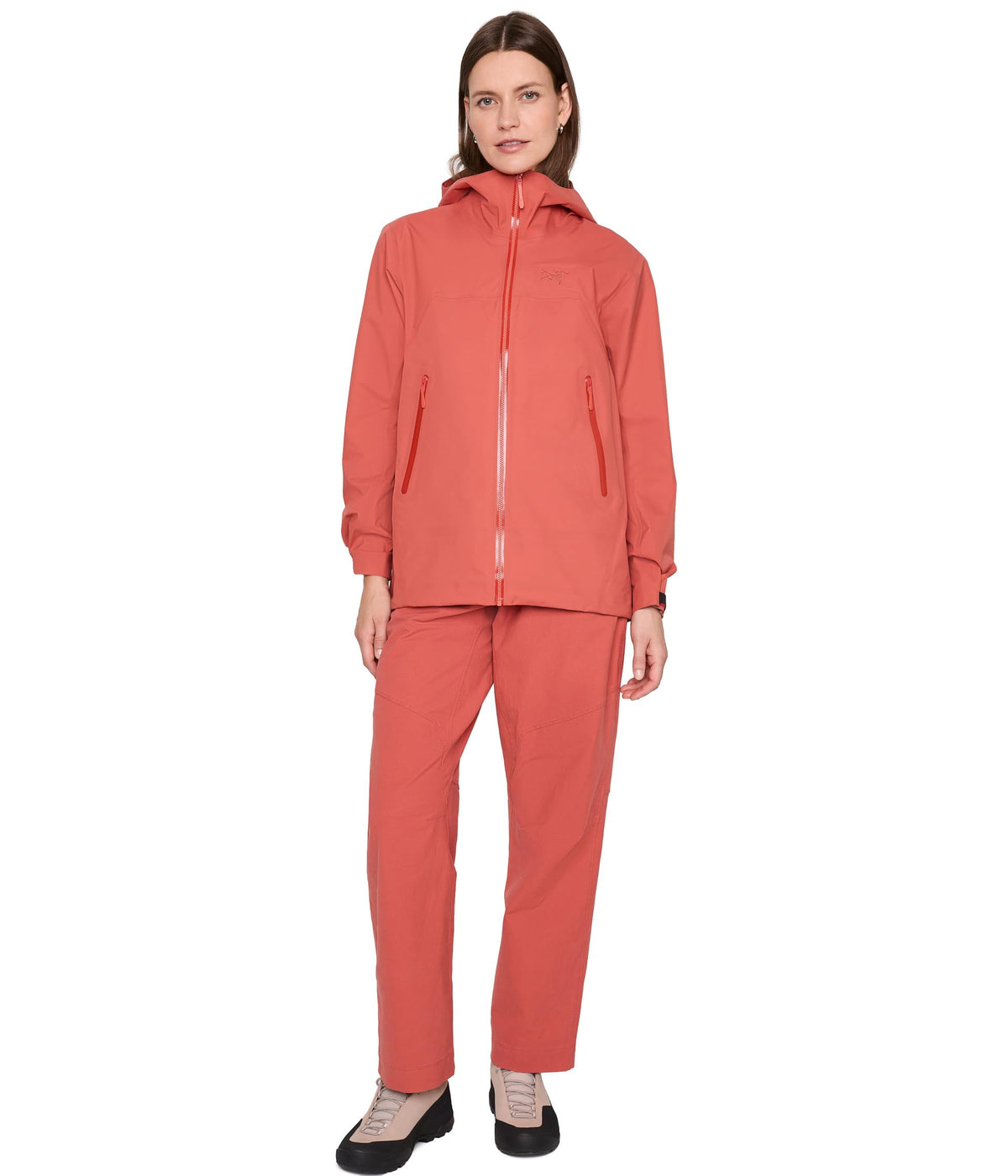 Arc'teryx Beta Jacket Women's | Gore-Tex ePE Shell, Maximum Versatility - Waterproof Womens Hiking, Rain Jacket | Stone Red, X-Large