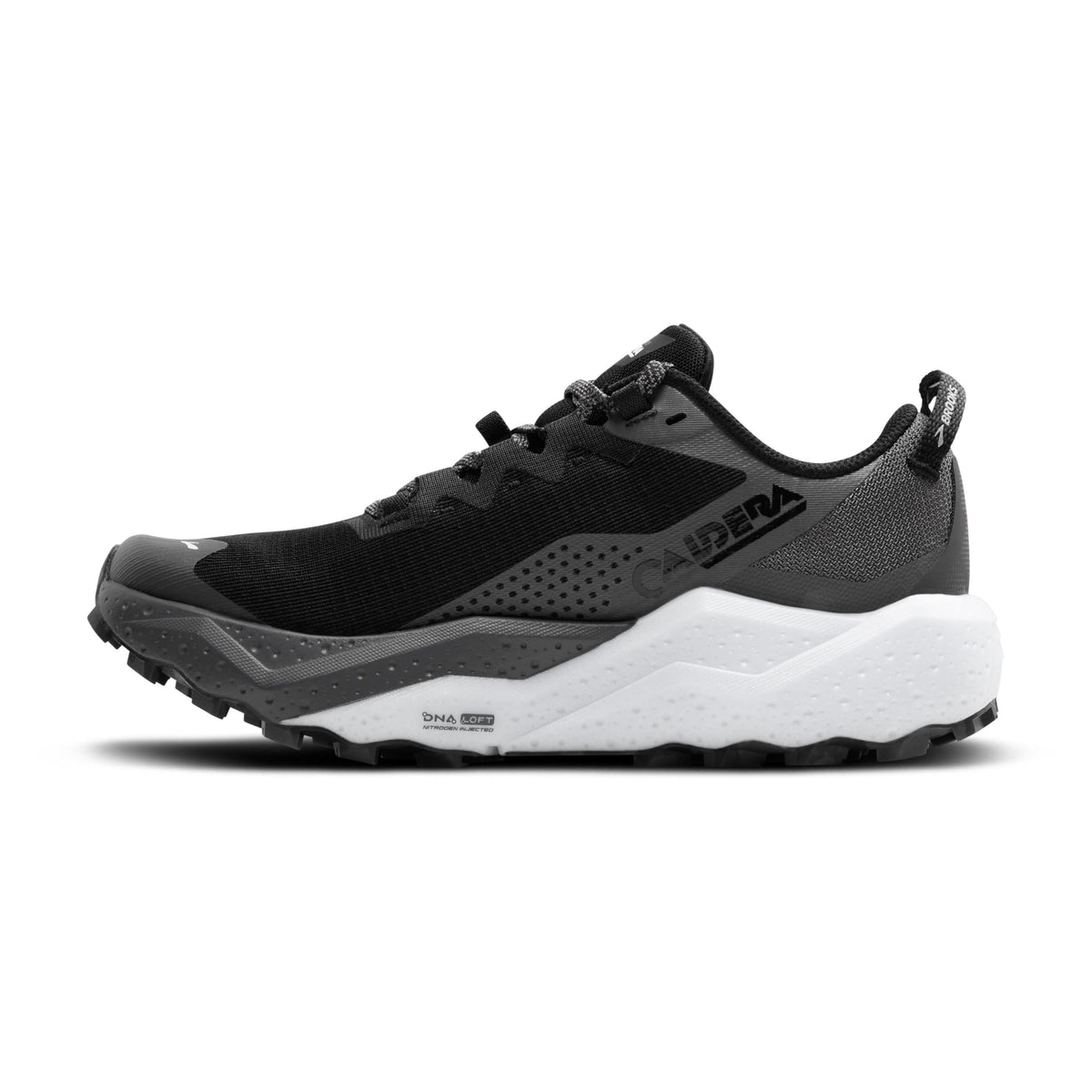 Brooks Women’s Caldera 8 Ultra Trail Running Shoe - Black/Blackened Pearl/White - 7.5 Medium