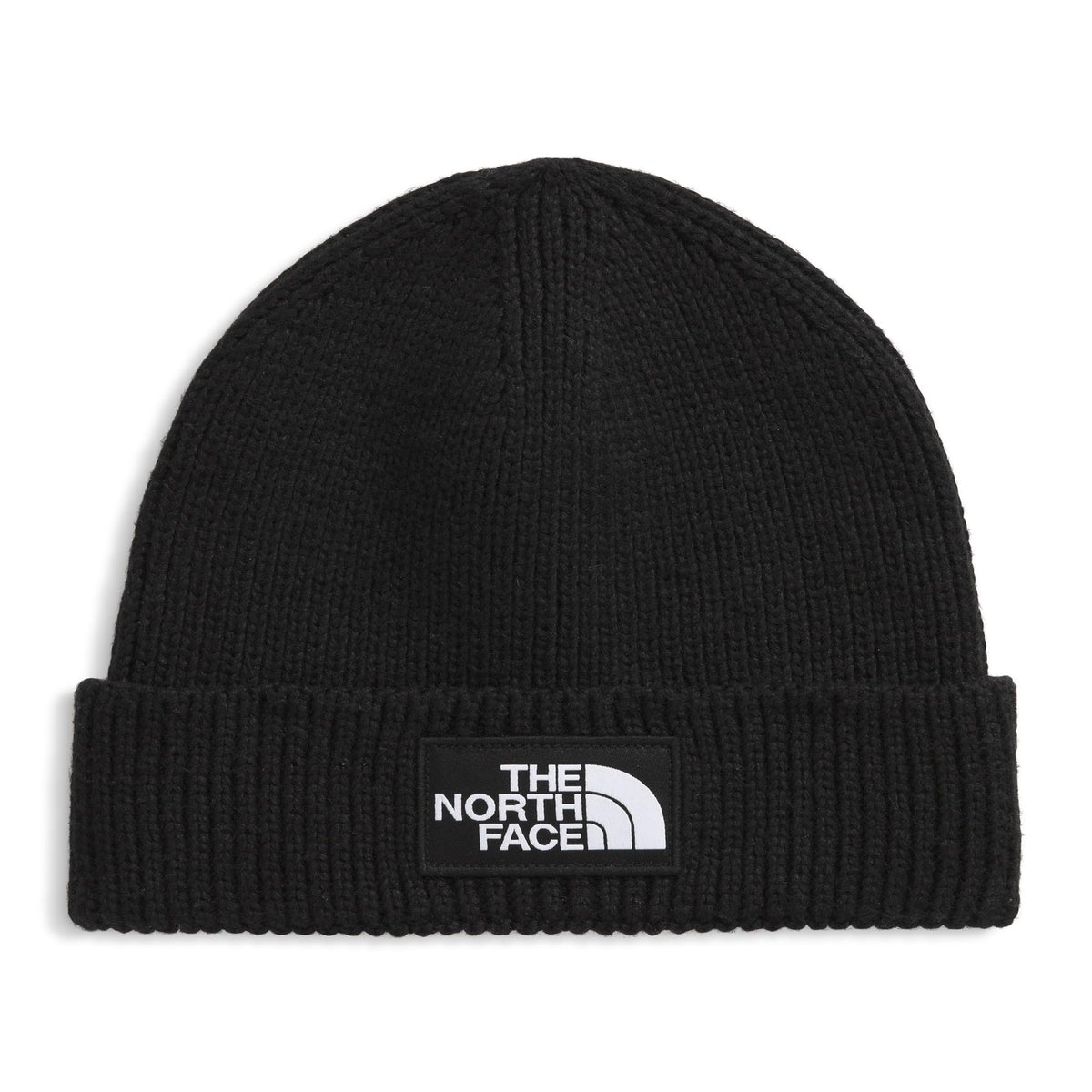 THE NORTH FACE TNF Logo Box Cuffed Beanie, TNF Black, OS