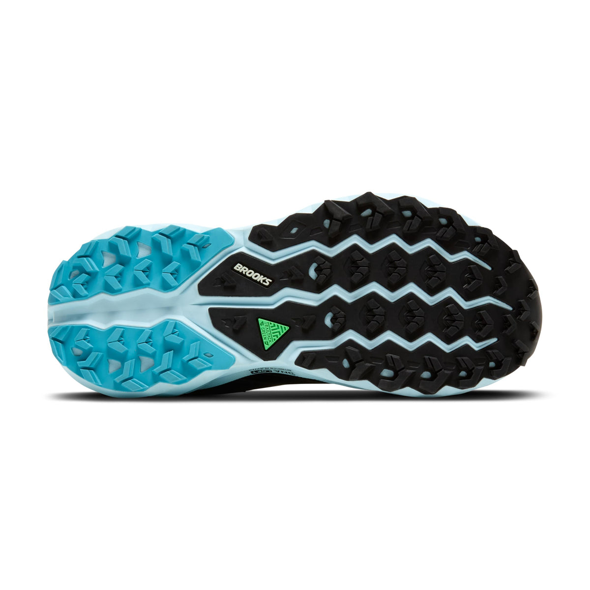 Brooks Women’s Cascadia 19 GTX Waterproof Mountain Trail Running Shoe - Black/Ebony/Blue Flower - 8 Medium
