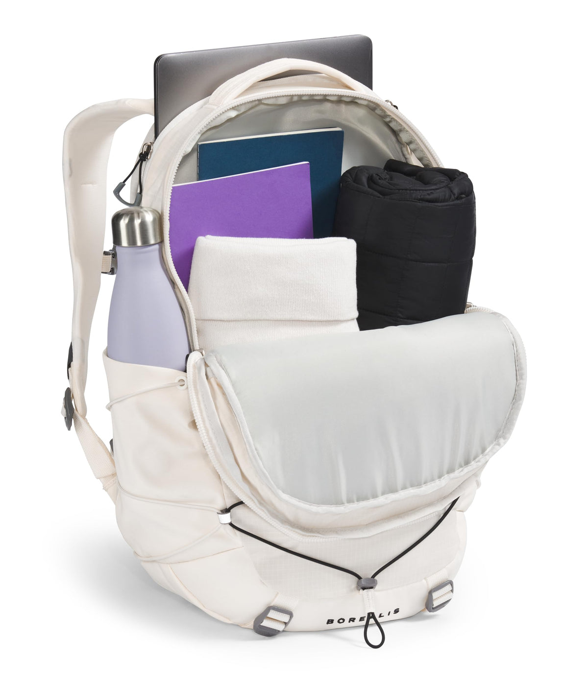 The North Face Women's Borealis Backpack, Gardenia Wht/Blk-NPF, OS