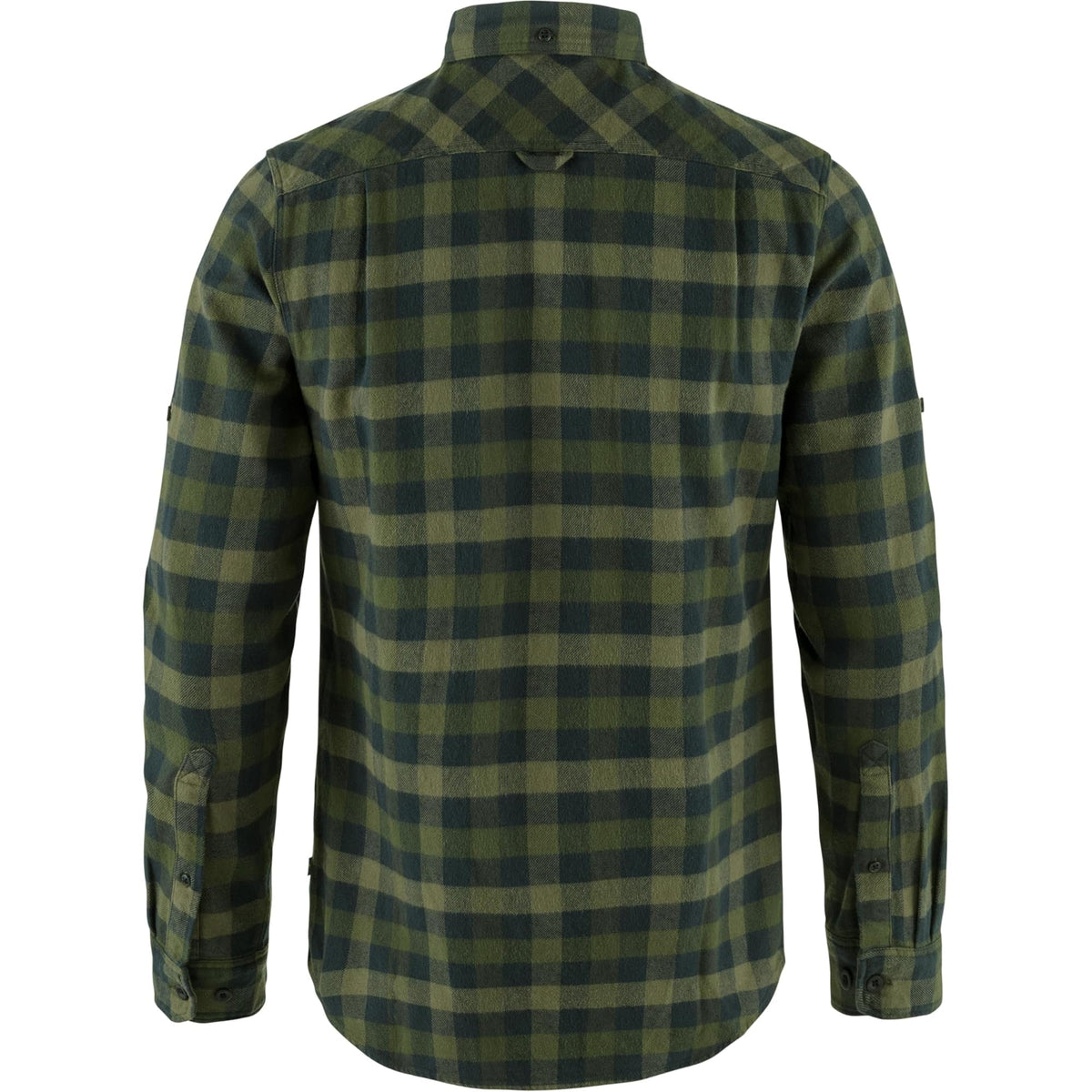 Fjallraven Skog Slim Shirt Men's Long Sleeve Flannel, Deep Forest/Laurel Green, S