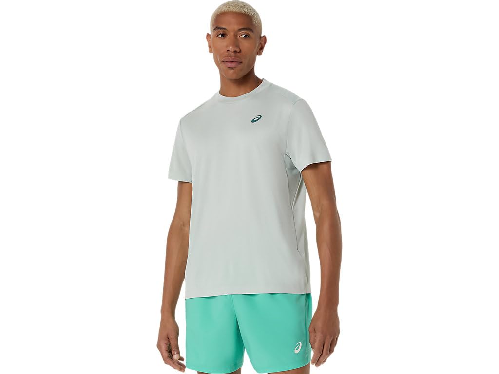 ASICS Men's Court SS TOP Tennis Apparel, M, Cold Moss