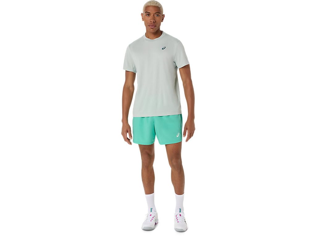 ASICS Men's Court SS TOP Tennis Apparel, M, Cold Moss