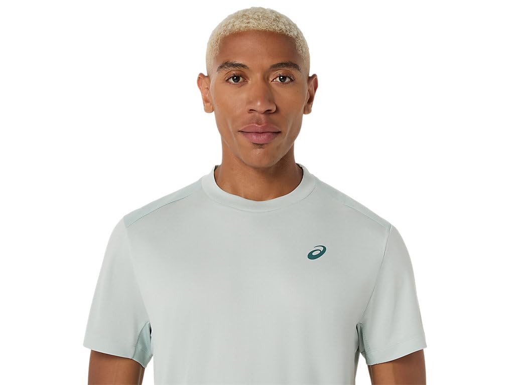 ASICS Men's Court SS TOP Tennis Apparel, M, Cold Moss