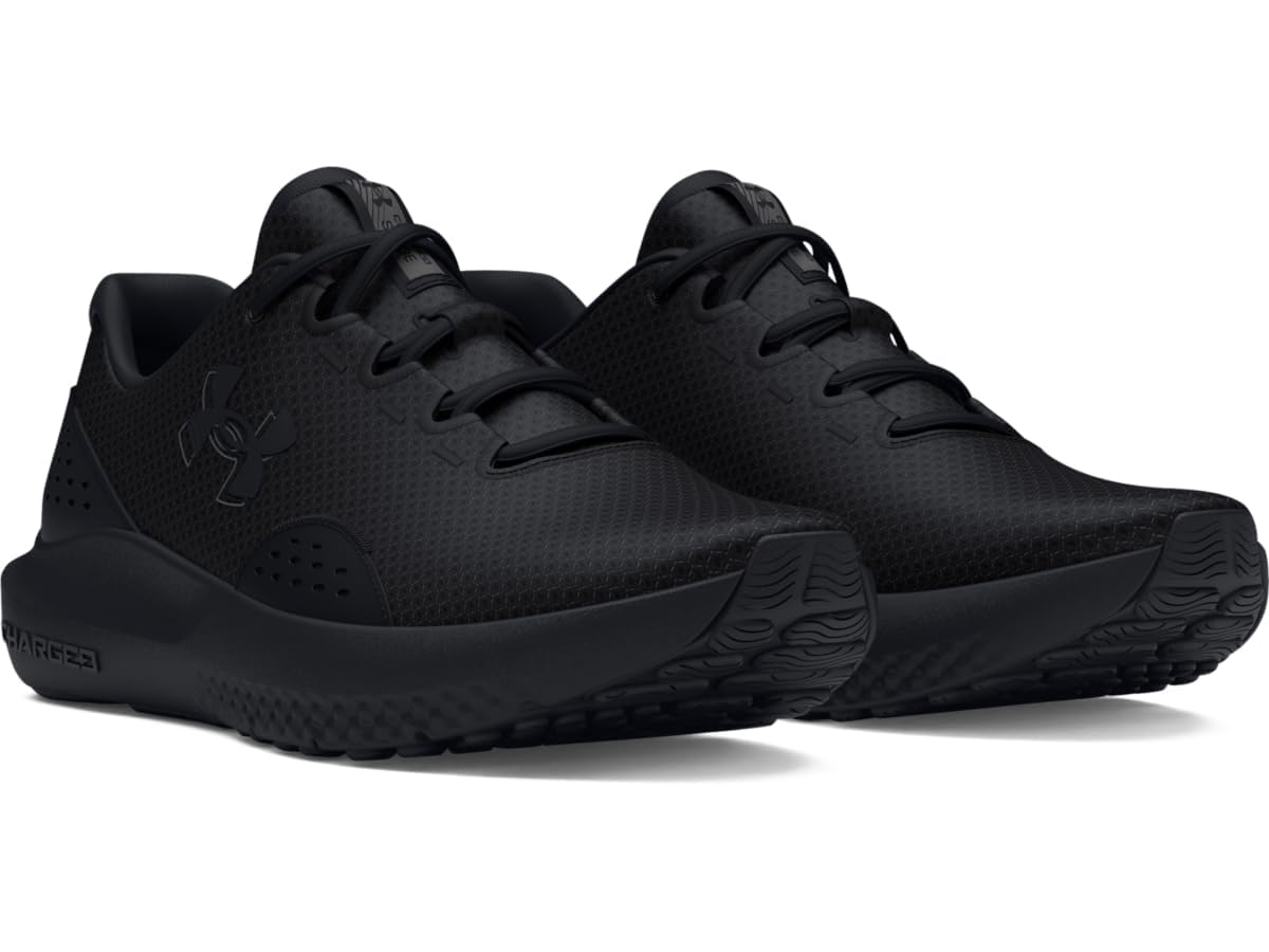 Under Armour Men's Charged Surge 4, 002 Black, 10.5