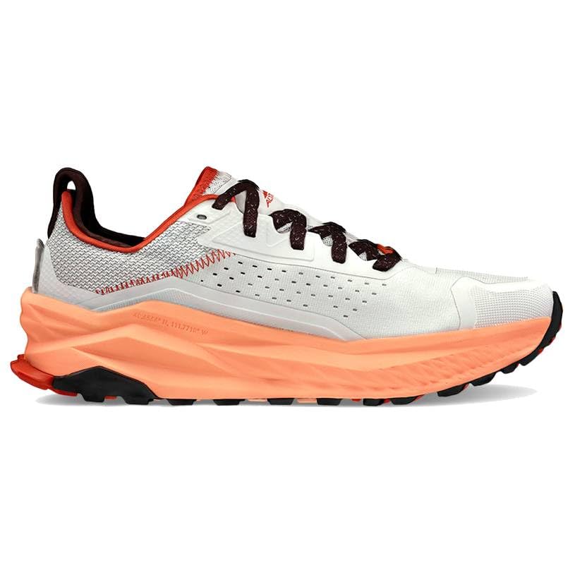 ALTRA Men's Olympus 6 Trail Running Shoe, Gray/Orange, 11.5