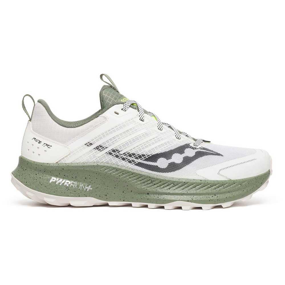 Saucony Men's Ride Tr2 Sneaker, White/Olivine, 8.5