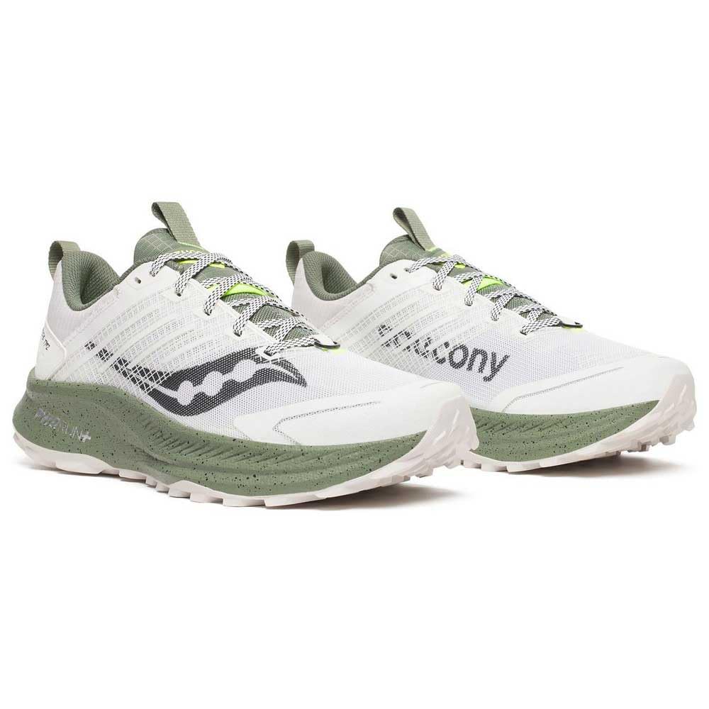 Saucony Men's Ride Tr2 Sneaker, White/Olivine, 8.5