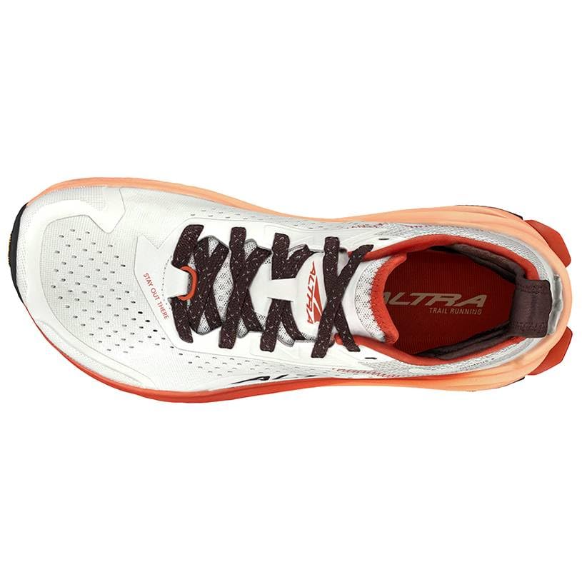 ALTRA Men's Olympus 6 Trail Running Shoe, Gray/Orange, 11.5