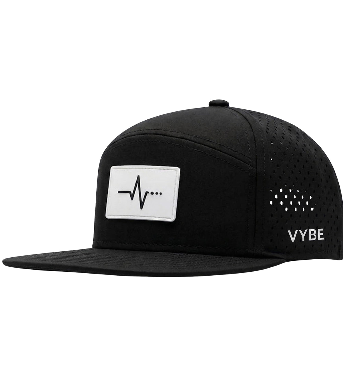 VYBE 639 Flow Performance Snapback Hat – Water Resistant, Breathable, Moisture Wicking Athletic Cap (Midnight Vybe)