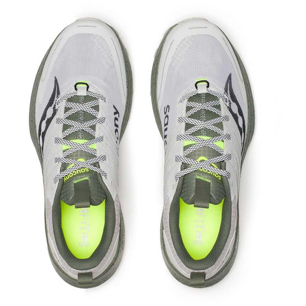 Saucony Men's Ride Tr2 Sneaker, White/Olivine, 8.5