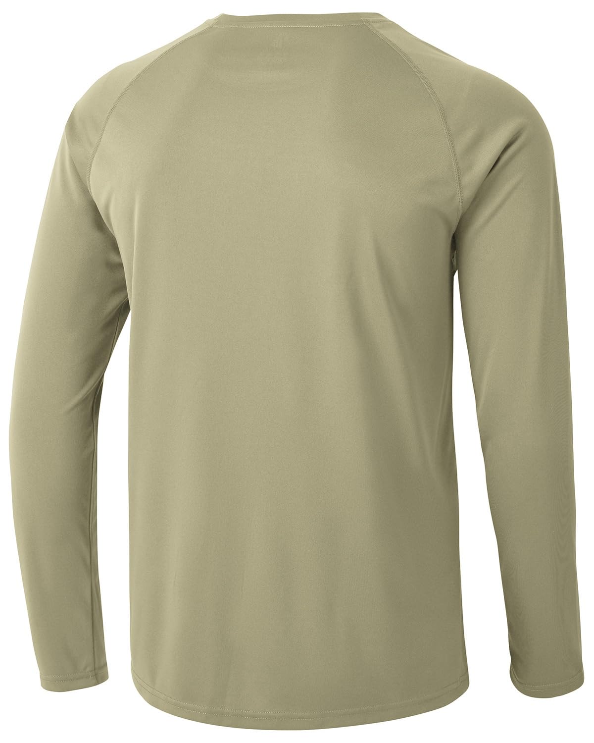 TBMPOY Mens Sun Protection Hiking Shirts Long Sleeve Water UPF 50+ SPF UV Shirts Lightweight Fishing Hiking Swimming Khaki L