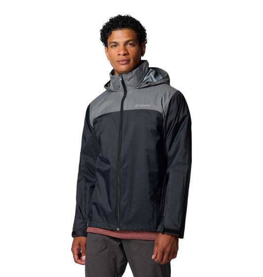 Columbia Men's Glennaker Lake II Rain Jacket, Black/City Grey, Medium