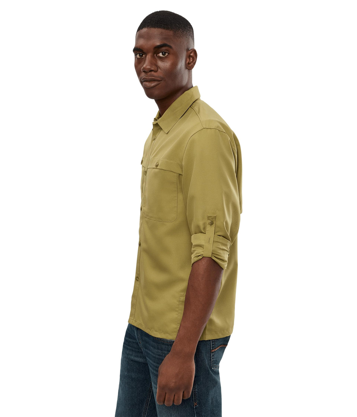 Mountain Hardwear Mens Sun Drift™ Cooling Long Sleeve Shirt Grassland Medium