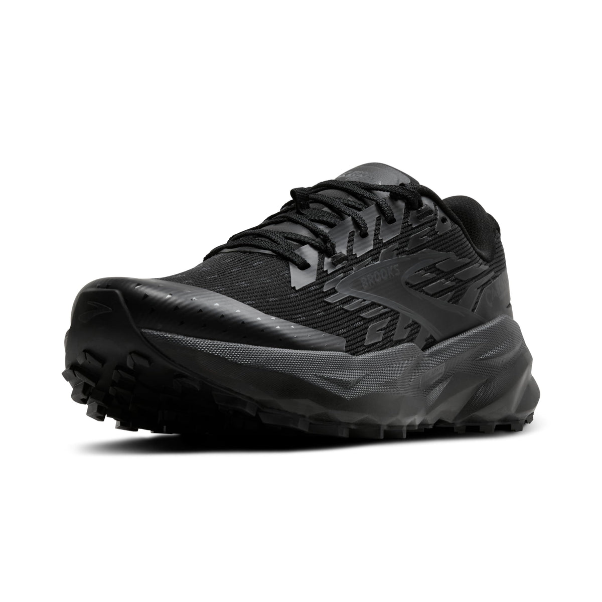 Brooks Men’s Cascadia 19 Mountain Trail Running Shoe - Black/Black/Ebony - 11.5 Medium