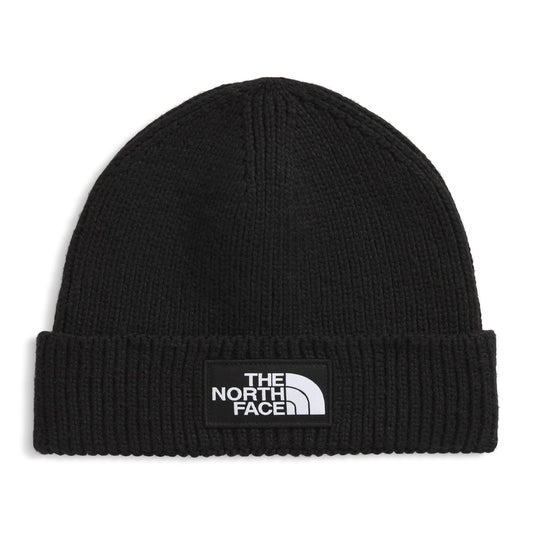 THE NORTH FACE TNF Logo Box Cuffed Beanie, TNF Black, OS