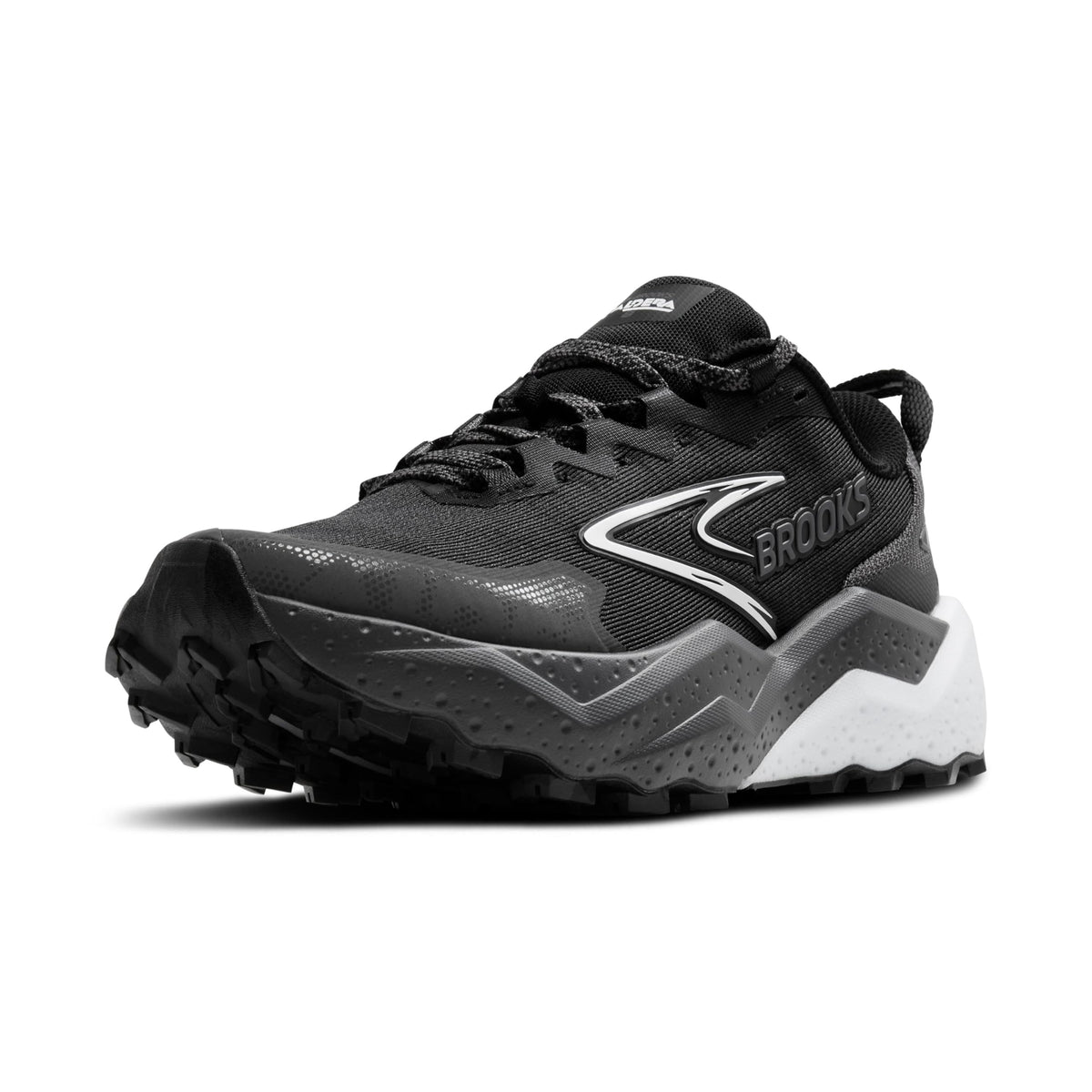 Brooks Women’s Caldera 8 Ultra Trail Running Shoe - Black/Blackened Pearl/White - 7.5 Medium