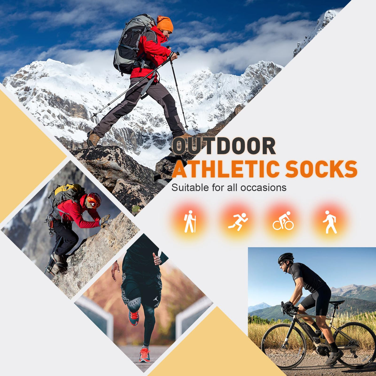 Niorasen Merino Wool Socks for Men & Women, Thermal Winter Crew Warm Socks
