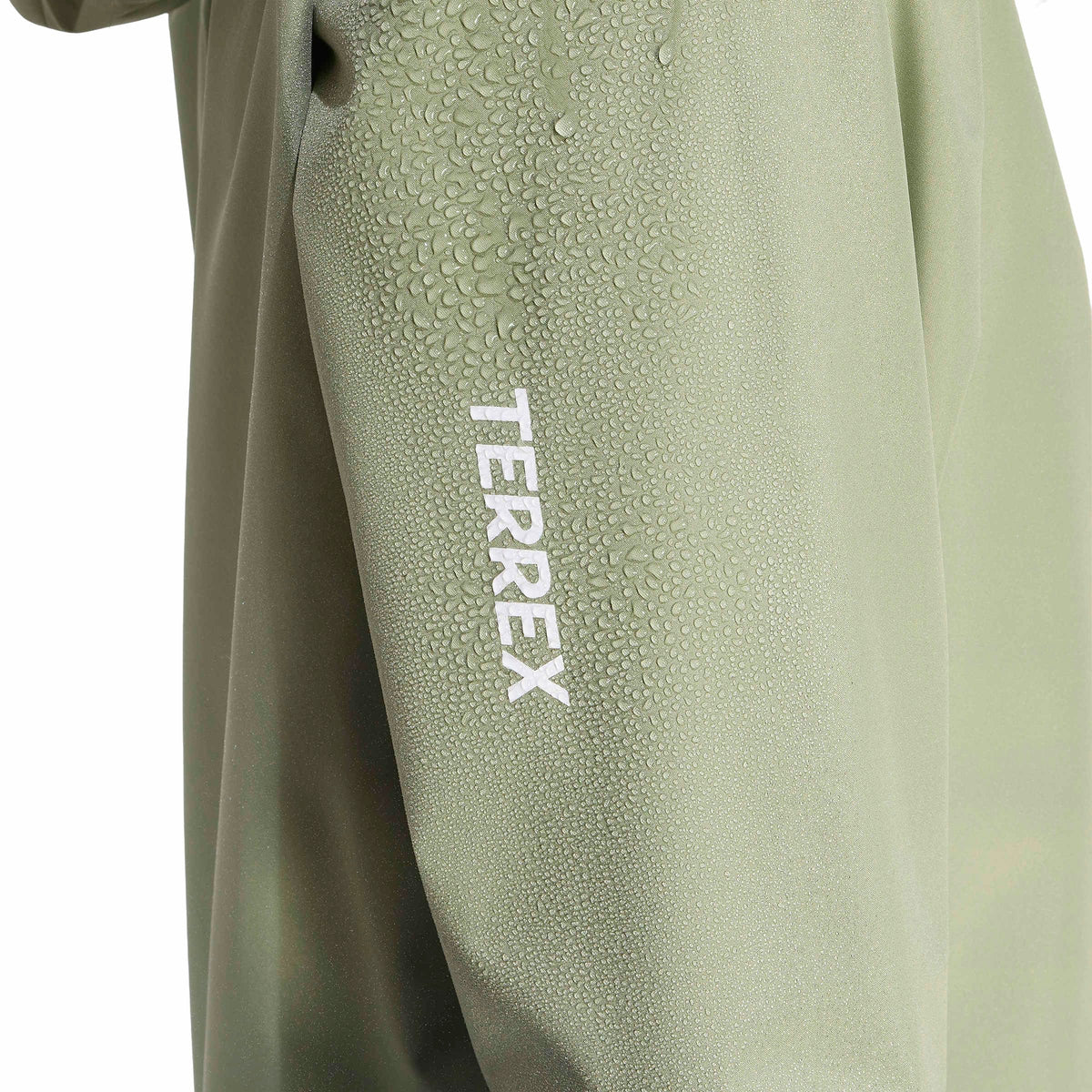 adidas Women's Terrex Multi Essentials 2 Layer Climaproof Rain Jacket, Tent Green, Large